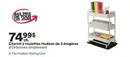 Michaels Chariot à roulettes Hudson de 3 étagères d'Ordonnez simplement offer