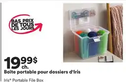 Michaels Boîte portable pour dossiers d'Iris offer