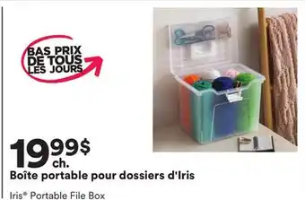 Michaels Boîte portable pour dossiers d'Iris offer
