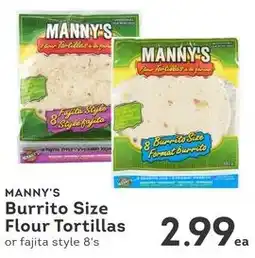 IGA Manny's burrito size flour tortillas offer