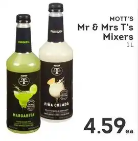 IGA Mott's Mr & Mrs T's mixers offer