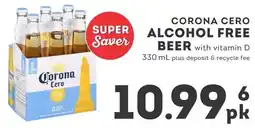IGA Corona cero alcohol free beer with vitamin D offer