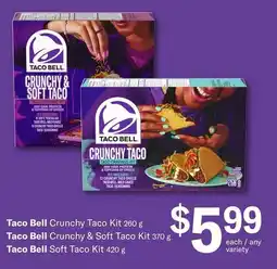 IGA Taco bell crunchy taco kit taco bell crunchy & soft taco kit taco bell soft taco kit offer