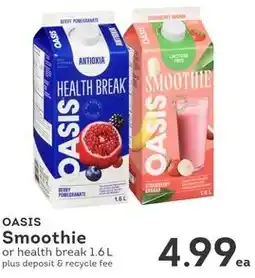 IGA Oasis smoothie offer