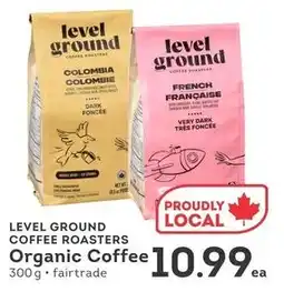 IGA Level ground coffee roasters organic coffee offer