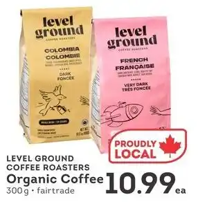 IGA Level ground coffee roasters organic coffee offer