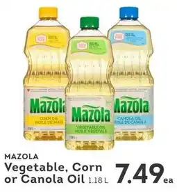 IGA Mazola vegetable, corn or canola oil offer