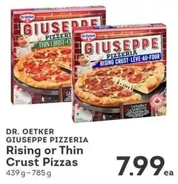 IGA Dr. oetker giuseppe pizzeria rising or thin crust pizzas offer