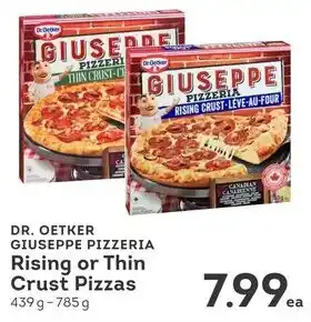 IGA Dr. oetker giuseppe pizzeria rising or thin crust pizzas offer