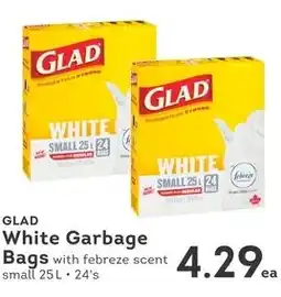 IGA Glad white garbage bags offer
