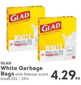 IGA Glad white garbage bags offer