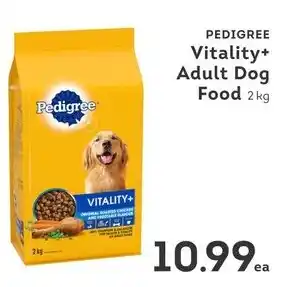IGA Pedigree vitality+ adult dog food offer
