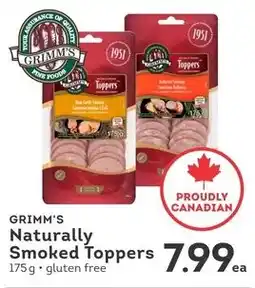 IGA Grimm's naturally smoked toppers offer
