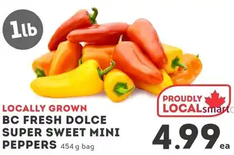 IGA Bc fresh dolce super sweet mini peppers offer