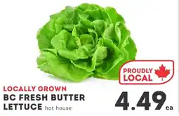IGA BC fresh butter lettuce offer