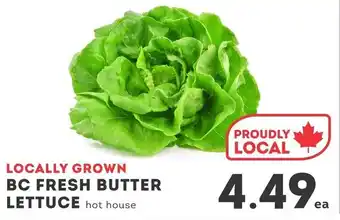 IGA BC fresh butter lettuce offer
