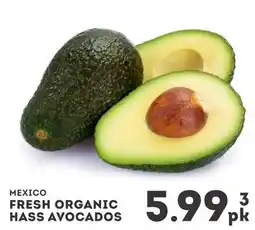 IGA Fresh organic hass avocados offer