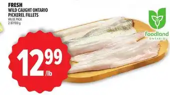 Metro FRESH WILD CAUGHT ONTARIO PICKEREL FILLETS offer