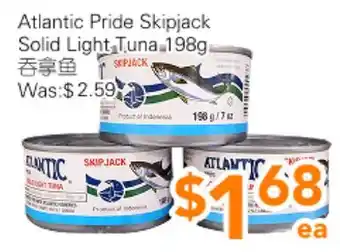 Ample Food Market Atlantic Pride Skipjack Solid Light Tuna offer