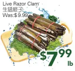 Ample Food Market Live Razor Clam offer
