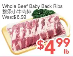 Ample Food Market Whole Beef Baby Back Ribs offer