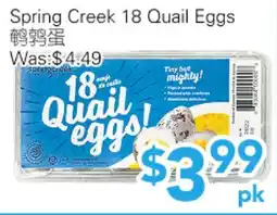 Ample Food Market Spring Creek 18 Quail Eggs offer