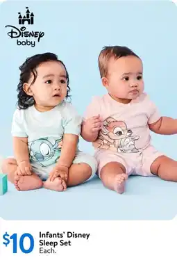 Walmart Infants' disney sleep set offer
