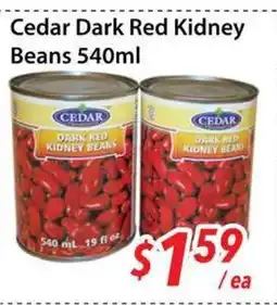 Bestco Food Mart Cedar Dark Red Kidney Beans offer