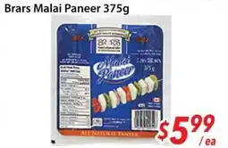 Bestco Food Mart Brars Malai Paneer offer