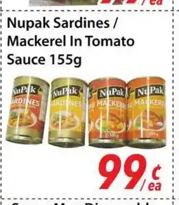 Bestco Food Mart Nupak Sardines/ Mackerel In Tomato Sauce offer