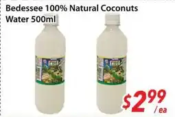 Bestco Food Mart Bedessee 100% Natural Coconuts Water offer