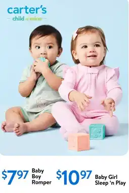 Walmart Carter's baby boy romper offer