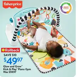 Walmart Glow and grow kick & play piano gym offer