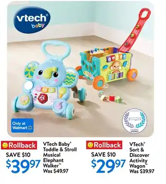 Walmart VTech Sort & Discover Activity Wagon offer