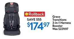 Walmart Graco tranzitions 3-in-1 harness booster offer