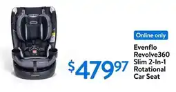 Walmart Evenflo revolve360 slim 2-in-1 rotational car seat offer