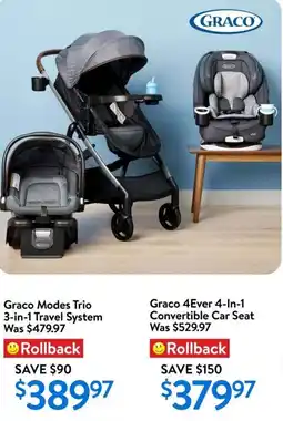 Walmart Graco 4Ever 4-In-1 Convertible Car Seat offer