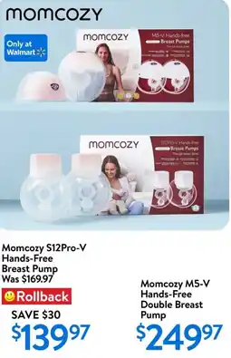 Walmart Momcozy S12Pro-V Hands-Free Breast Pump offer