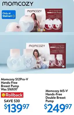 Walmart Momcozy M5-V hands-free double breast pump offer