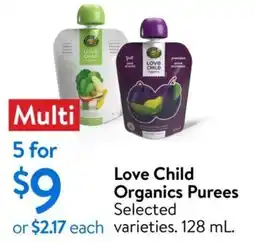 Walmart Love child organics purees offer