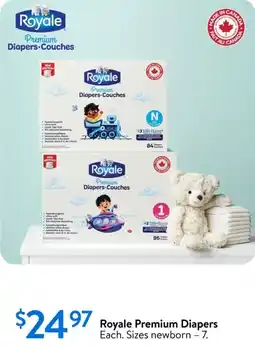 Walmart Royale premium diapers offer