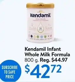Walmart Kendamil infant whole milk formula offer