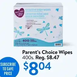 Walmart Parent's choice wipes offer