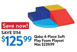 Walmart Qaba soft play foam playset offer