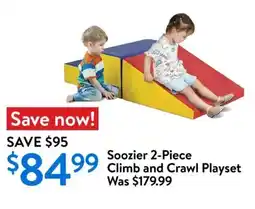 Walmart Soozier 2-piece climb and crawl playset offer