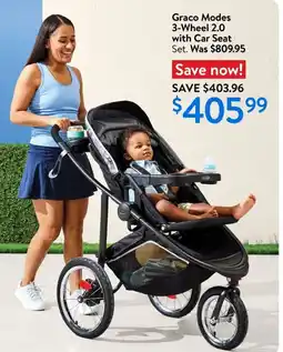 Walmart Graco Modes 3-Wheel 2.0 with Car Seat offer
