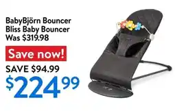 Walmart BabyBjörn Bouncer Bliss Baby Bouncer offer
