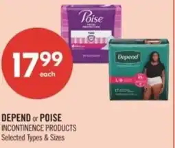 Shoppers Drug Mart Depend or poise offer