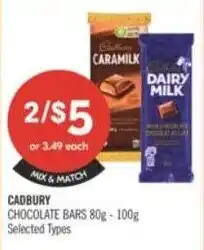Shoppers Drug Mart Cadbury chocolate bars offer
