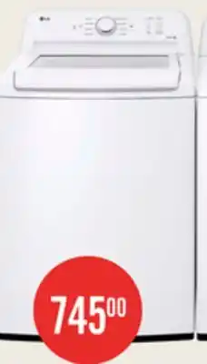 The Brick LG 4.8 Cu. Ft. Top-Load High-Efficiency Washer - White - WT6105CW offer